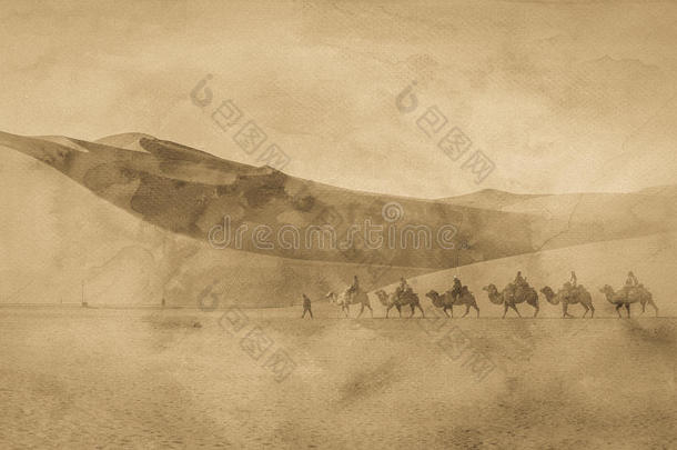 活动冒险古代的古董骆驼