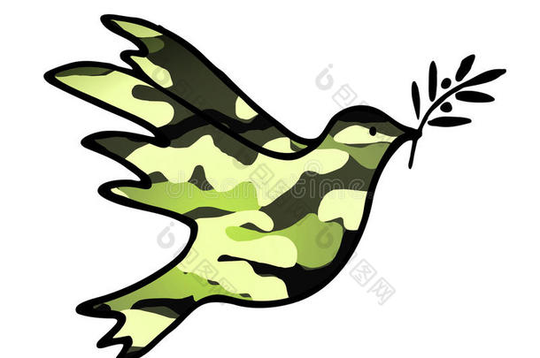 <strong>和平鸽</strong>，和平解决妥协的象征与军事模式