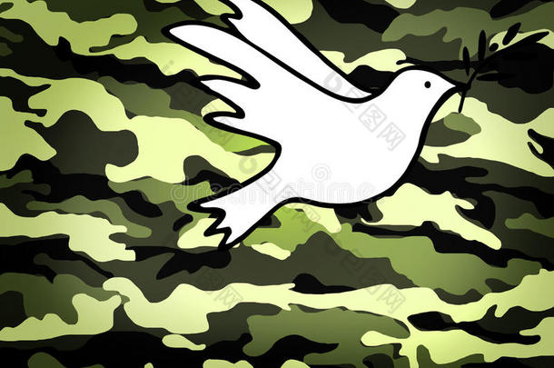 和平鸽，和平解决妥协的象征