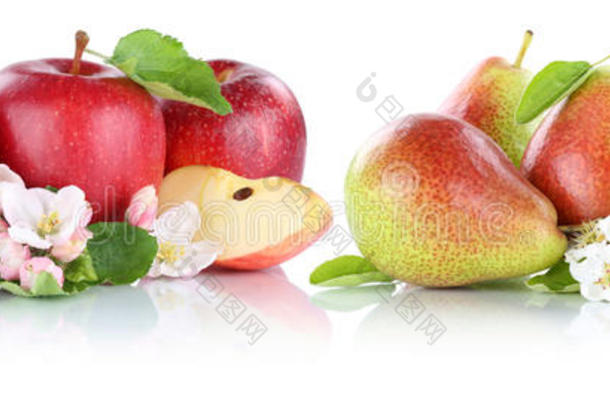 苹果梨苹果梨水果红果片分离