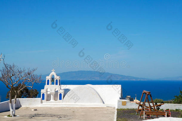 希腊圣托里尼岛教堂