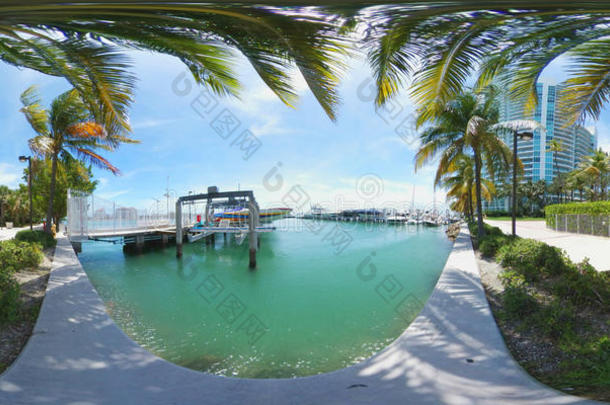 <strong>360</strong>虚拟现实图像迈阿密海滩码头