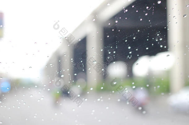 泰国曼谷一个非常罕见的雨天