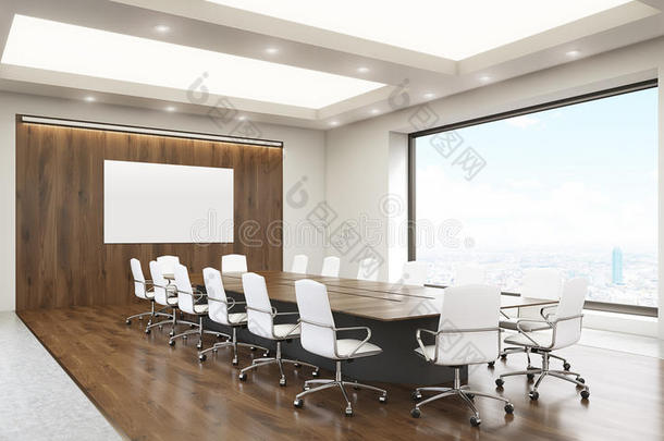 会议室有白板侧