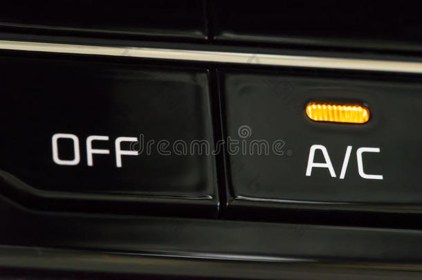 汽车空调按钮与LED指示器