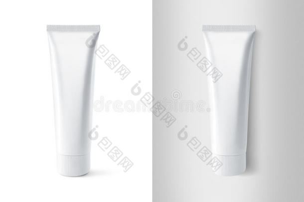 空白白色牙膏管设计模型集