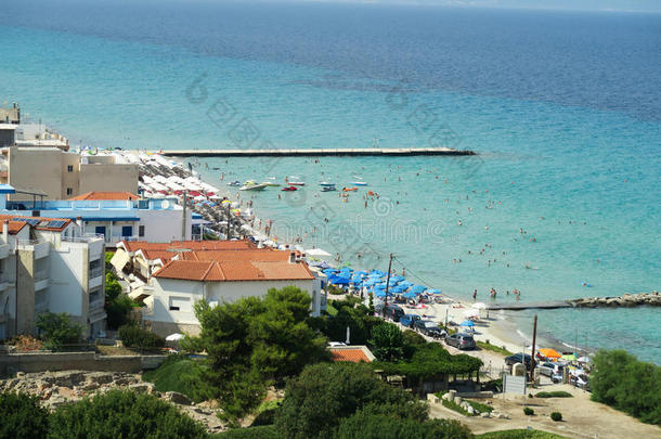爱琴海海滩蓝色卡桑德拉白垩纪