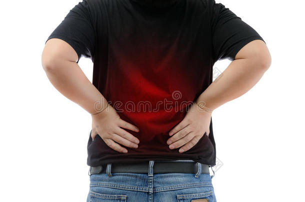 疼痛生病后面背痛背景
