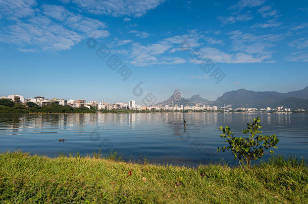 蓝色巴西城市地平线里约热内卢