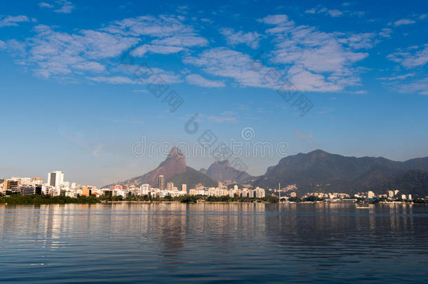 蓝色巴西城市地平线里约热内卢