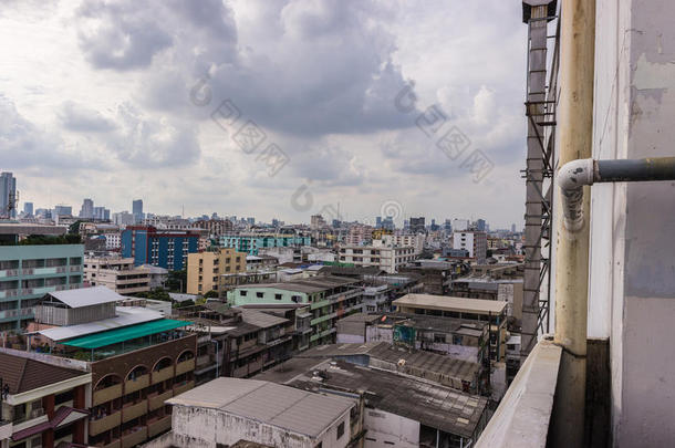 曼谷城市景观，商业区与高楼