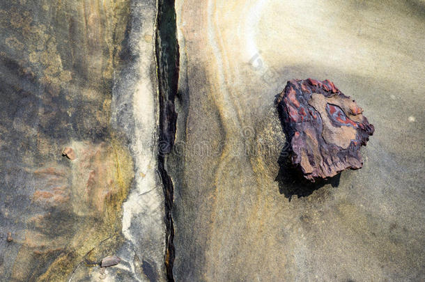 彩色岩石的抽象图案
