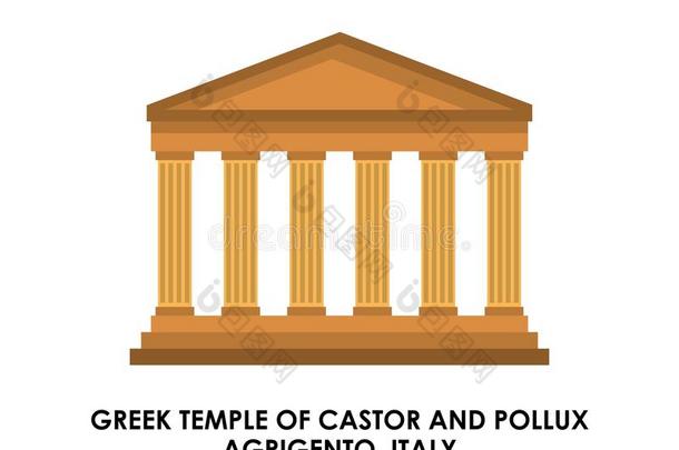 希腊神庙图标。 意大利<strong>文化设计</strong>。 矢量图形