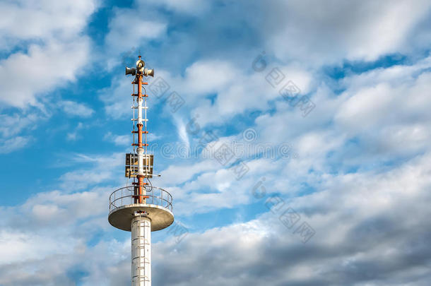 空气警报警觉的公告背景