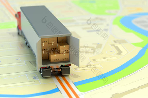 货物运输，包装装运，运输，物流和商业概念