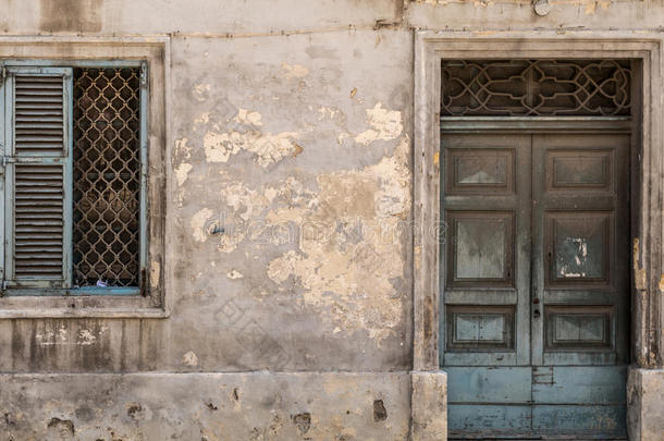 古老的门窗，瓦莱塔，马耳他
