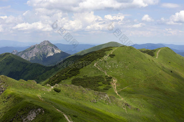 大罗祖特克，高山的最高峰，斯洛伐克的小法特拉