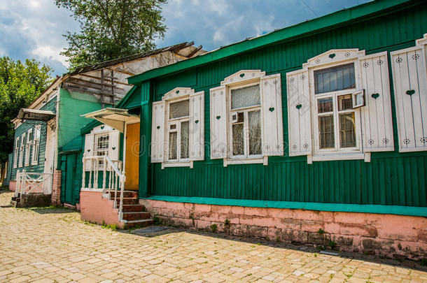 绿色木屋在领土Krutitsy<strong>家长</strong>制，莫斯科，俄罗斯。