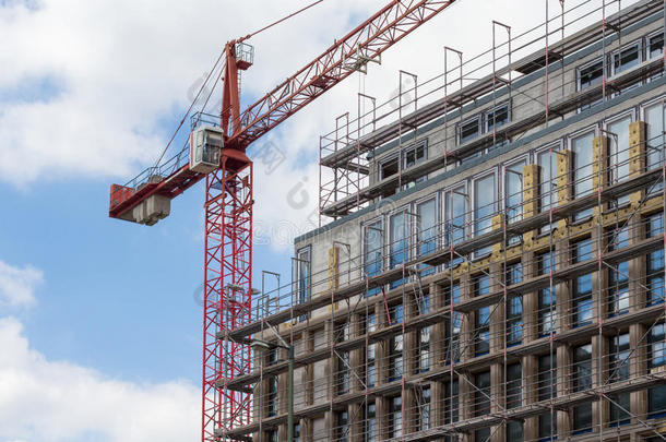 背景建设者建筑建设起重机