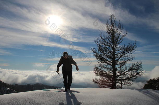 积极的巴尔干半岛徒步<strong>旅行</strong>徒步<strong>旅行</strong>者<strong>风景</strong>