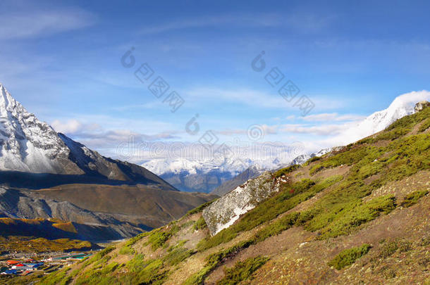 阿尔卑斯山徒步旅行喜马拉雅山喜马拉雅山脉风景