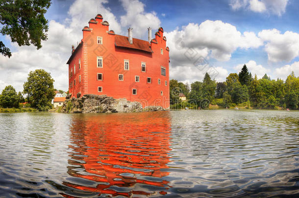 童话浪漫的红色城堡城堡城堡