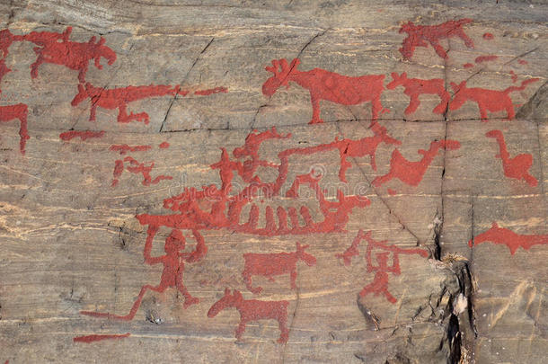 瑞典奈萨克的古代岩画