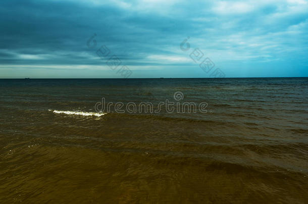 大西洋气氛波罗的海海滩蓝色