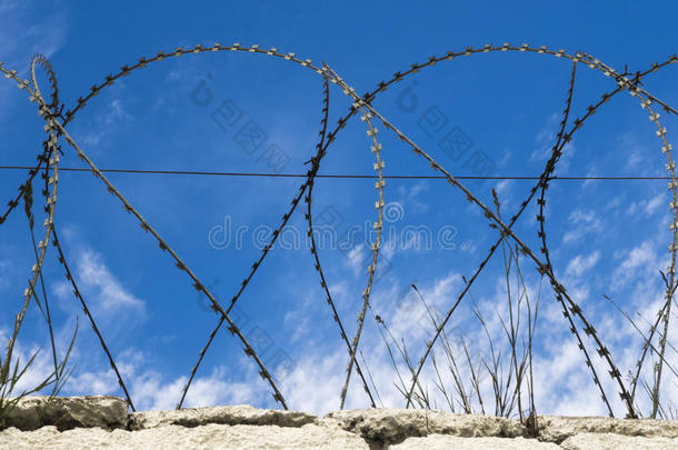 <strong>监狱</strong>围栏上的铁丝网
