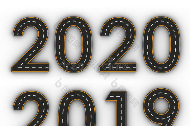2020年字母表沥青汽车卡通