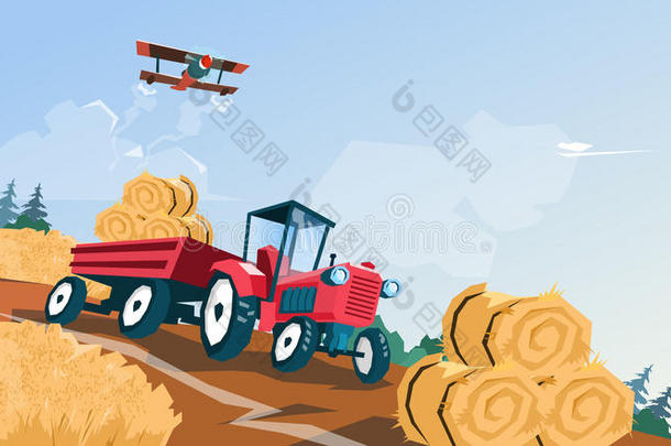 农业的农业农学捆运送