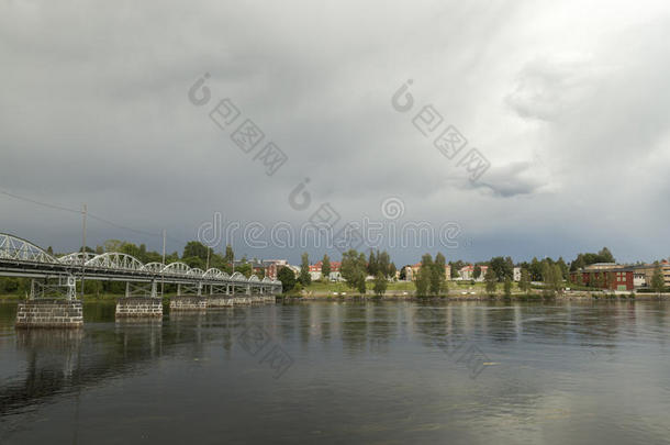 瑞典<strong>乌梅</strong>的桥梁和河流