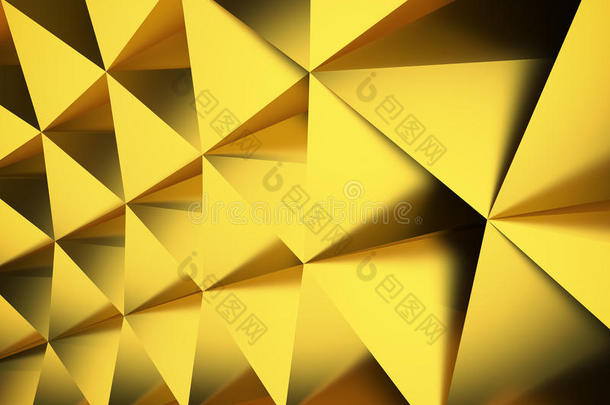 金色三角形背景