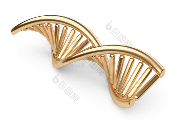 <strong>金色</strong>螺旋<strong>DNA</strong>链。