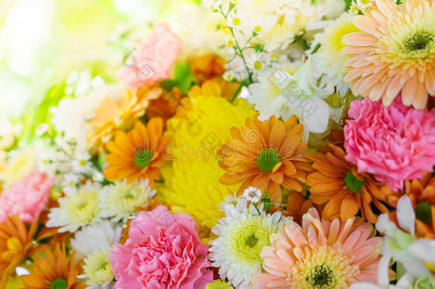 美丽的花为情人节和婚礼现场。