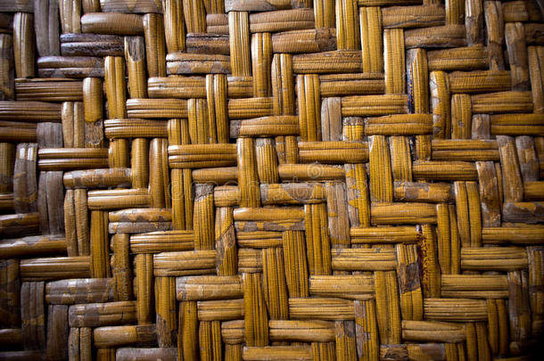 竹编家具的细节