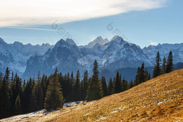 秋天的风景，塔特拉山