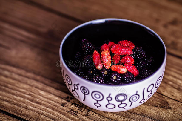 什锦的分类背景浆果黑莓