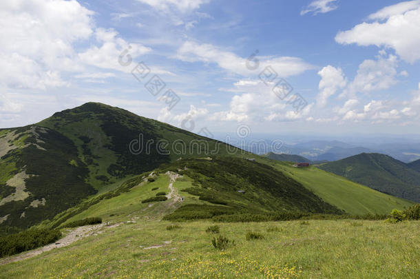 克莱布，斯洛伐克山区的最高峰小法特拉