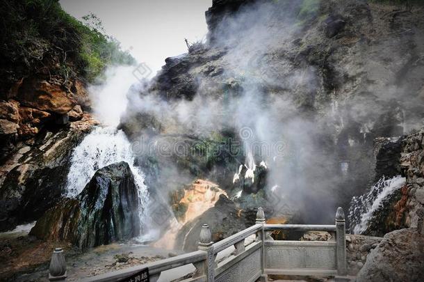 瓷器地质地热的国家的公园