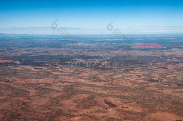 澳大利亚沙漠的鸟瞰，北部领土