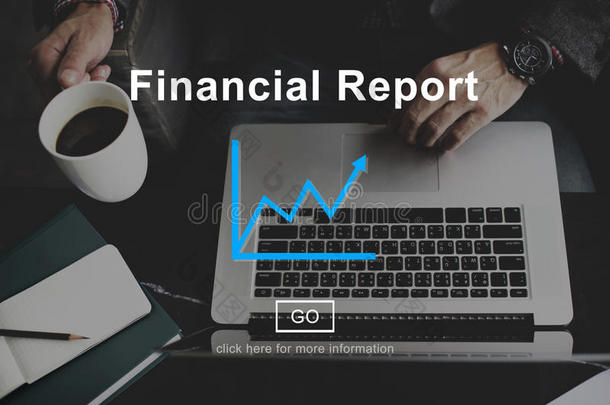 财务报告财务记录在线概念