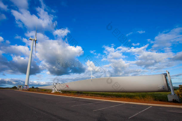 艾林塔步行<strong>风电</strong>场风力发电站的叶片