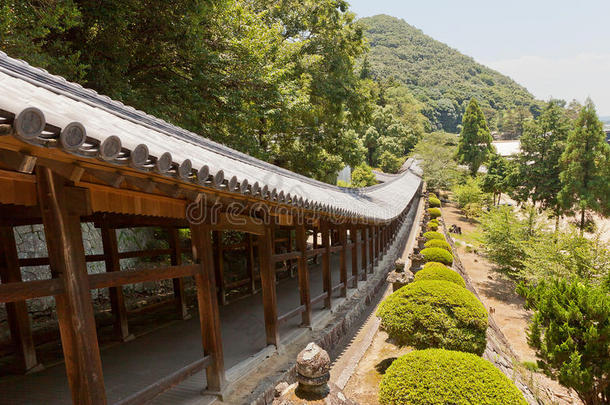 日本冈山基比突神社覆盖走廊