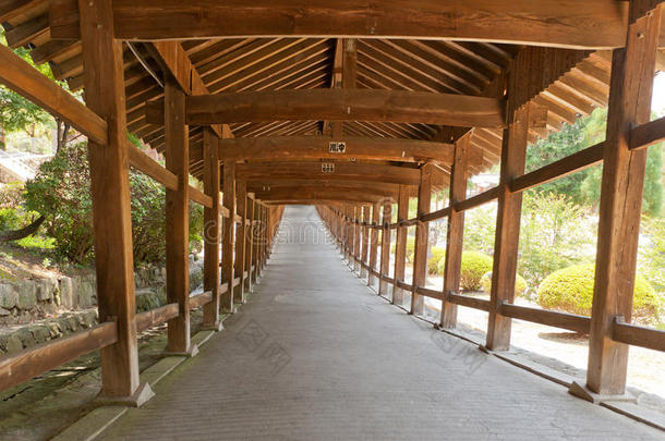 日本冈山基比突神社覆盖走廊