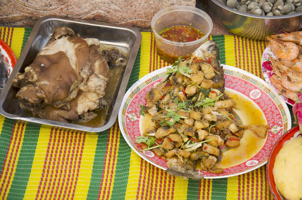 为非国大祭祀中国文化的食物和海鲜