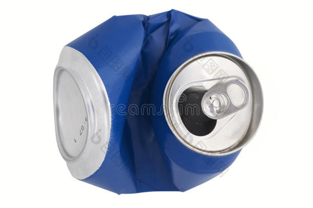 蓝色回收罐