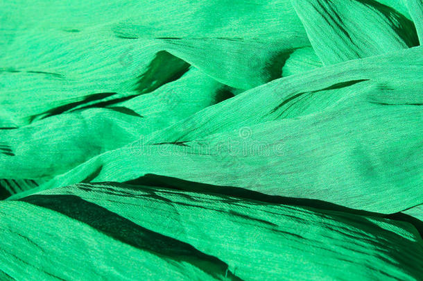 绿色织物抽象背景