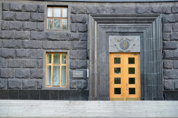 乌克兰政府大楼的入口