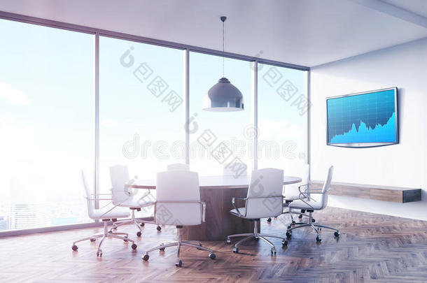 蓝色屏幕会议室